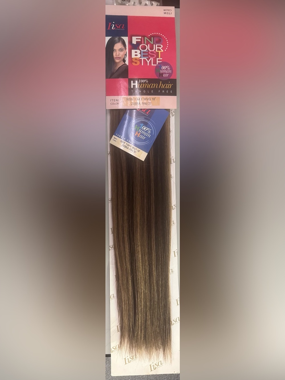 Lisa collection. 100% human hair. New yaky.
